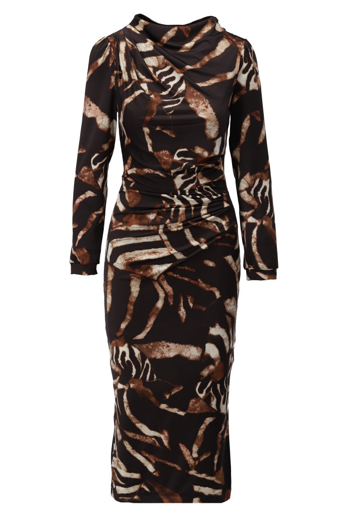 K-Design Bodycon jurk met dieren design B203 K-Design Fashion