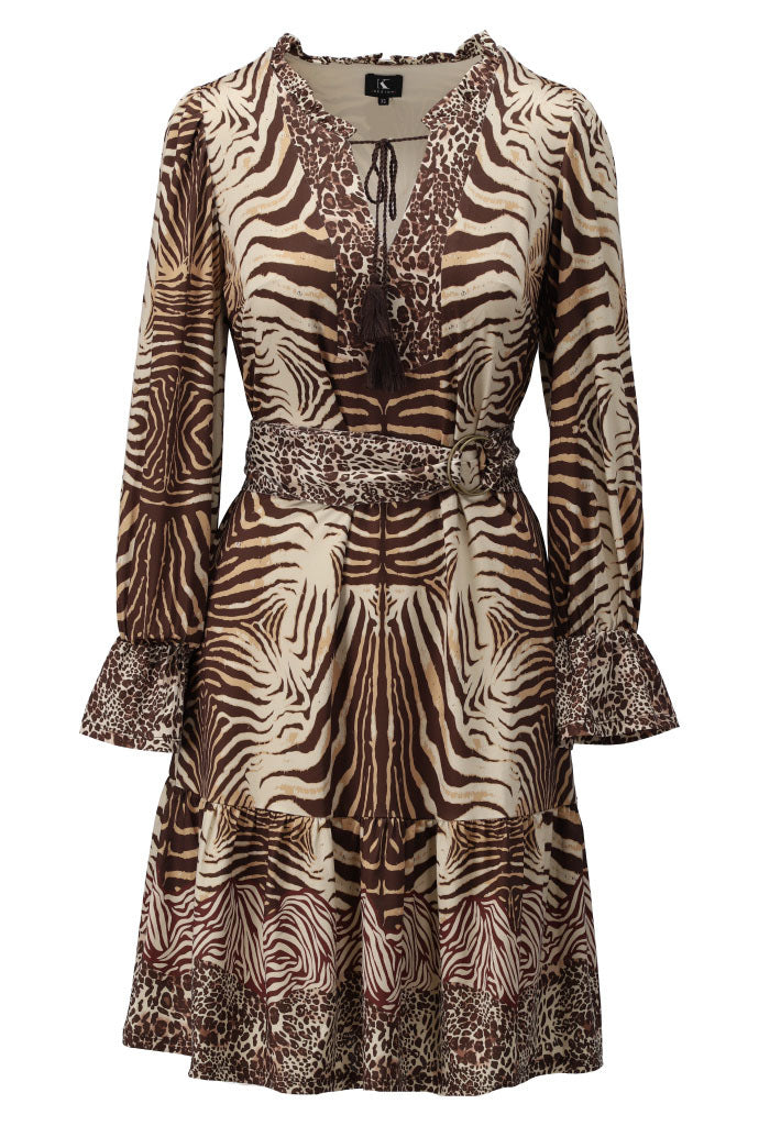 K-Design Jurk met dieren design B208 K-Design Fashion – What Els!