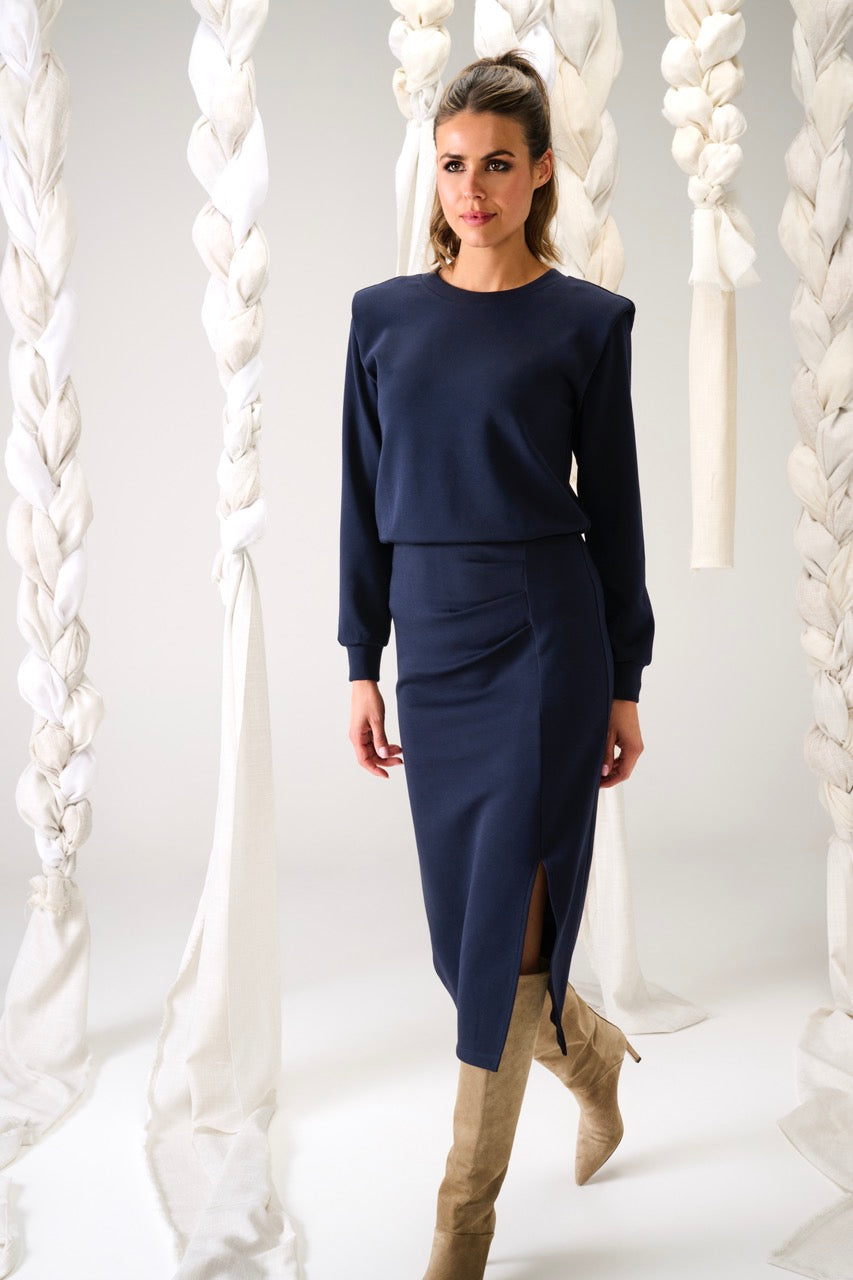 K-Design Maxi jurk met split B634 K-Design Fashion – What Els!