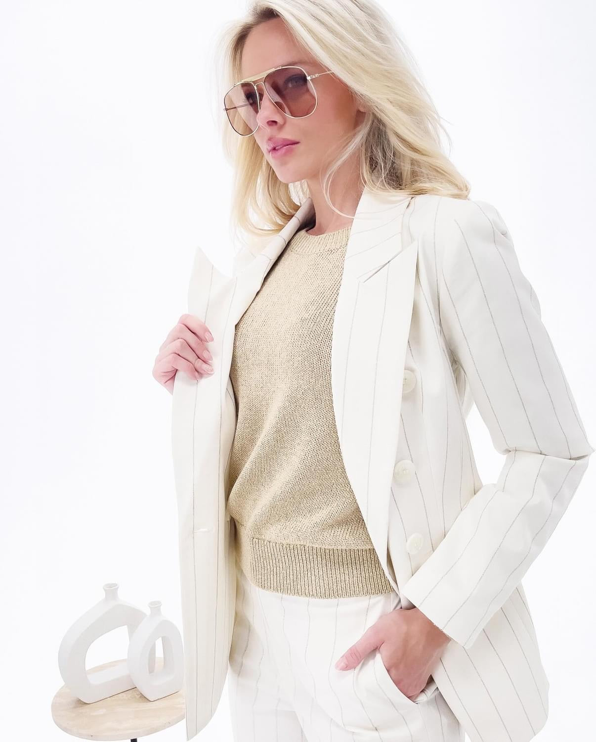 Selected SLHSLIM - Blazer - sand/zandkleur Selected SLHSLIM - Blazer - sand/zandkleur