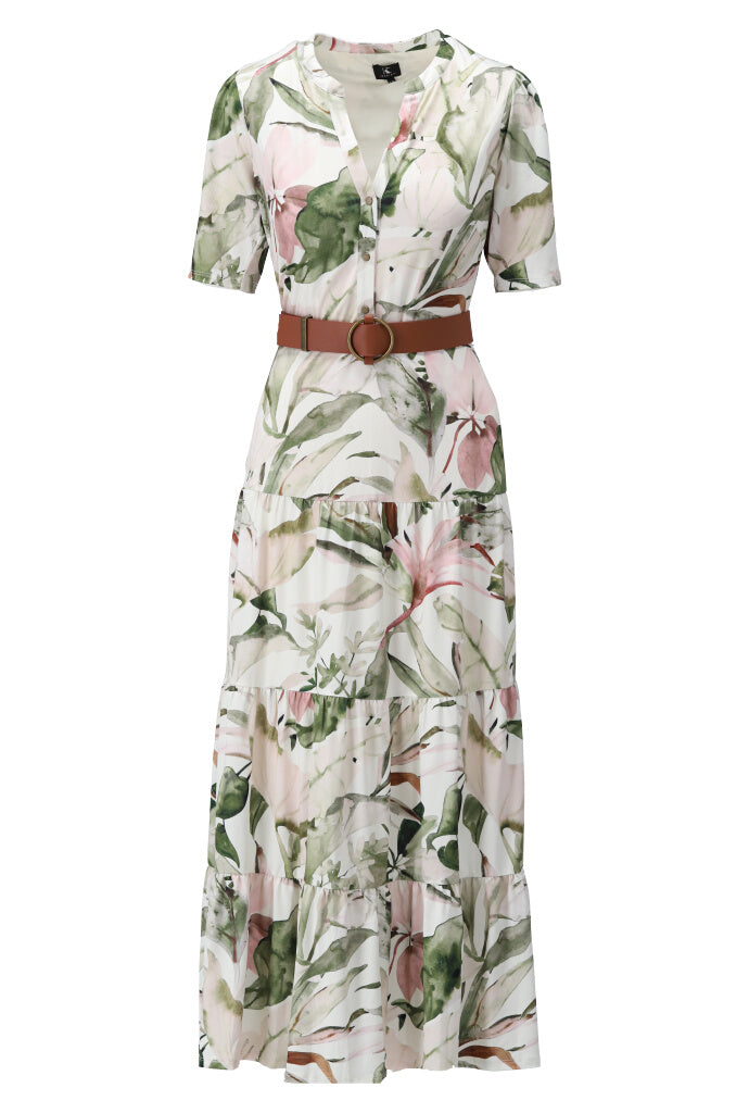 K Design Buttoned Maxi Dress Multicolour main image 0