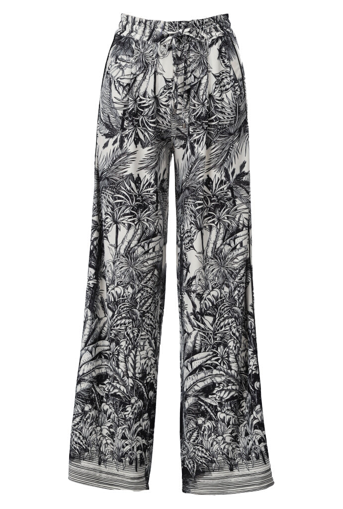 K-design - Broek met print en trekkoord (A322P959) - What Els!