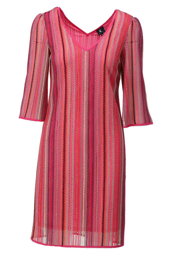 K-design - Mini dress met V-hals (A392P935) - What Els!