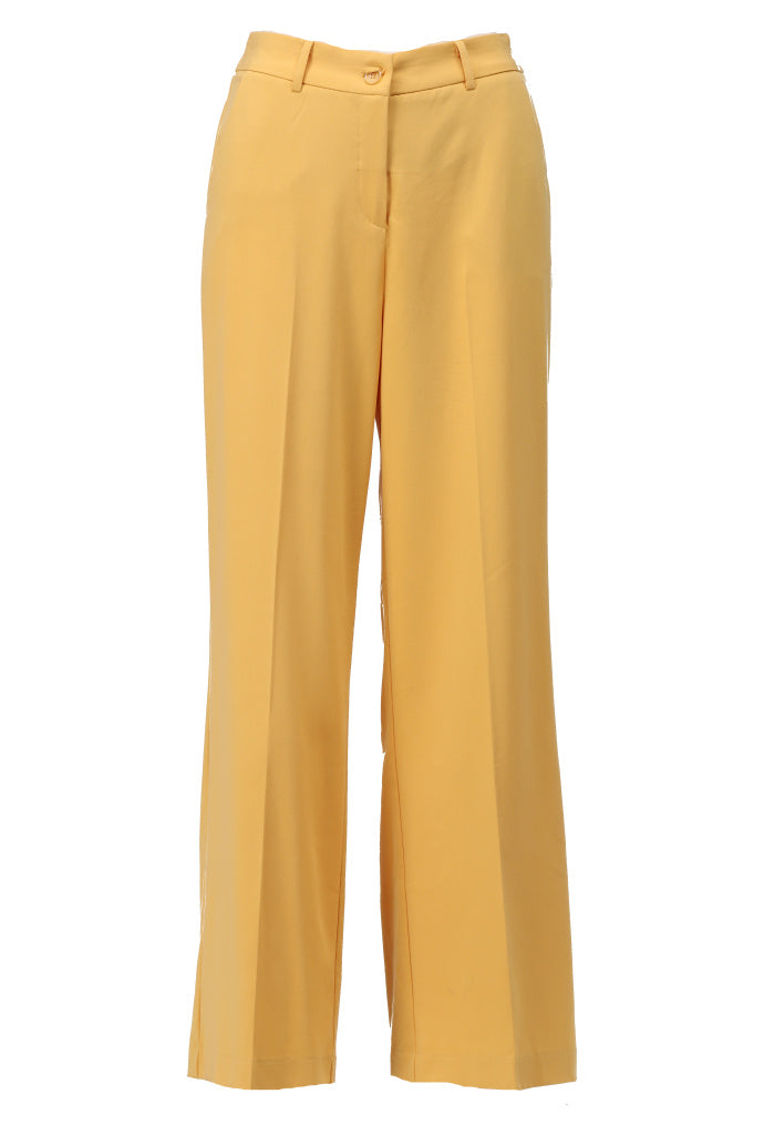 K-design - Effen broek met rits (A601Golden apricot) - What Els!