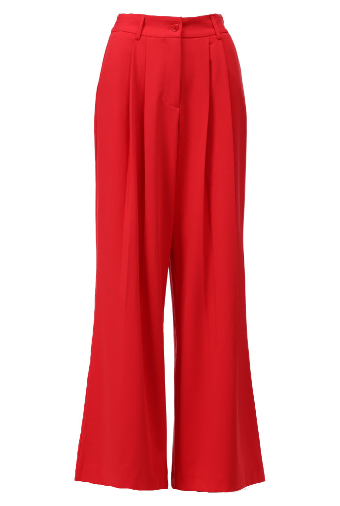 K-design - Wijde broek met plooien (A603Lollipop) - What Els!