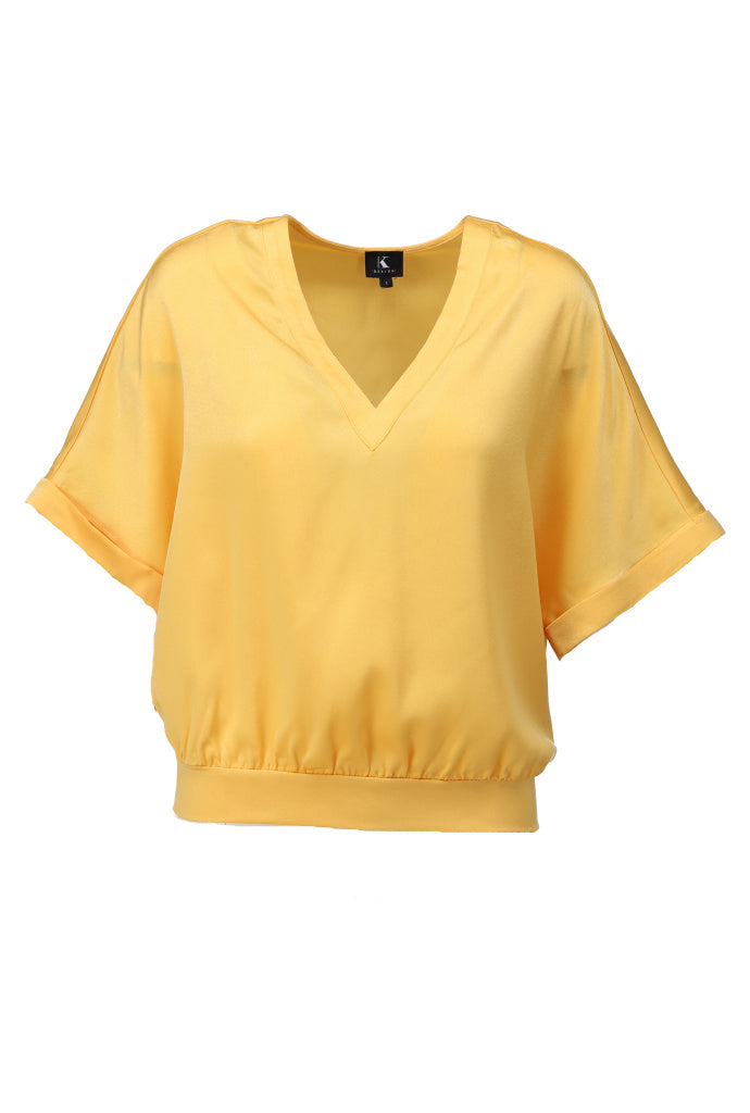 K-design - Top met V-hals (A672Mimosa) - What Els!