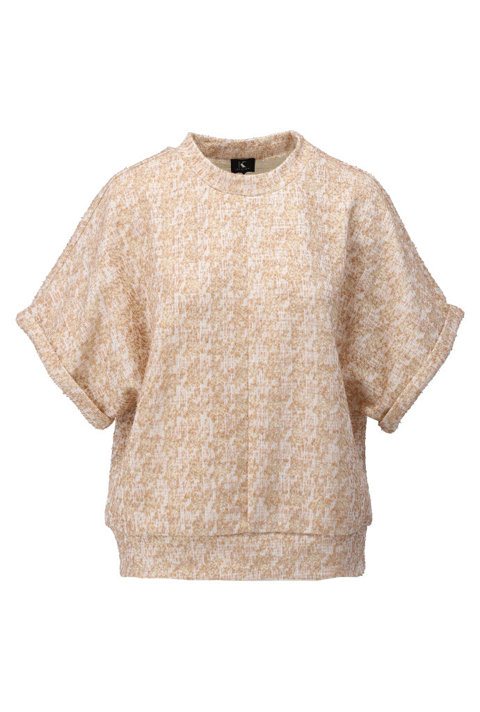 K-design - Gouden top met ronde hals (A890P971) - What Els!