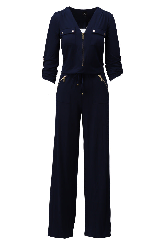 K-Design Jumpsuit met rits - B195 - Navy