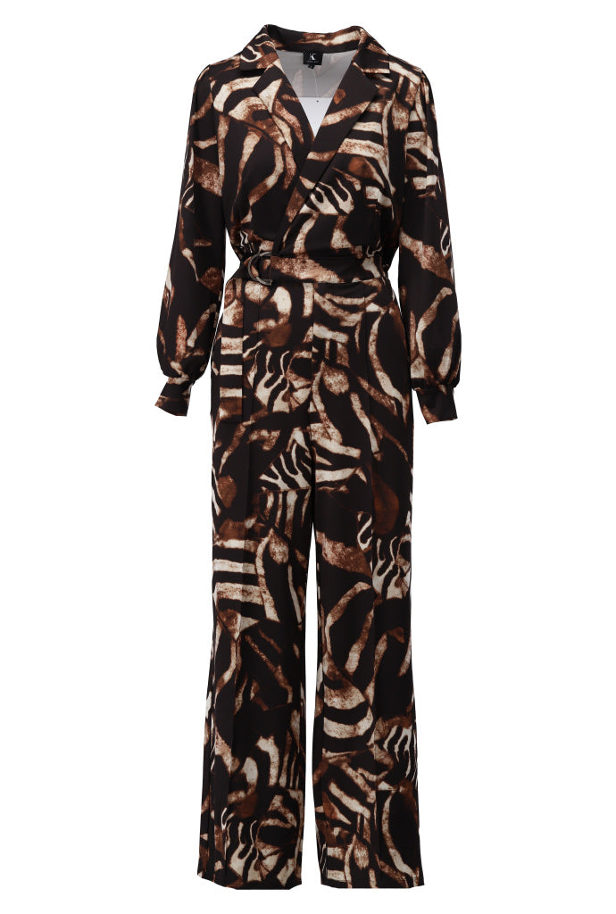 K-Design Jumpsuit met design - B200 - Bruin