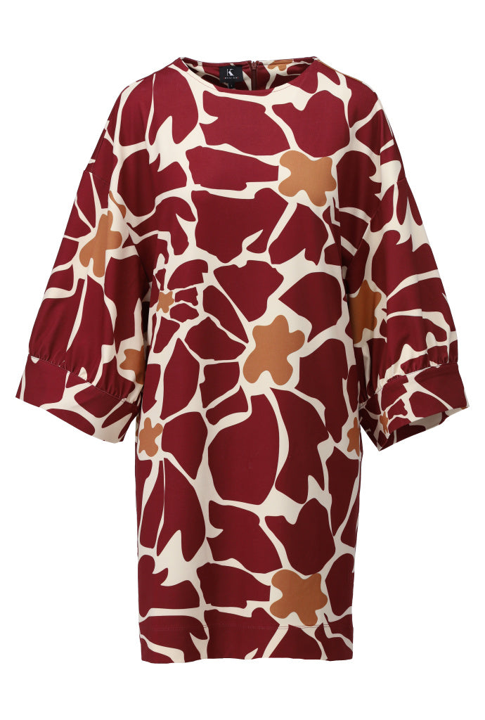 K-Design - Jurk met ronde hals & design (B300)