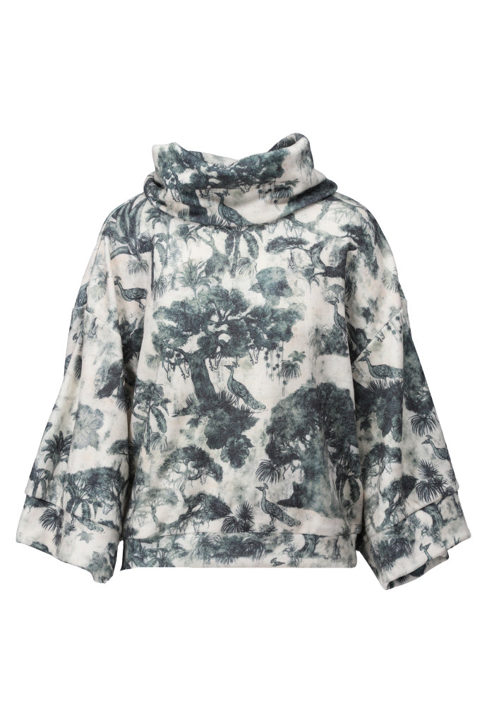 K-Design - Top met rolkraag & design (B405)