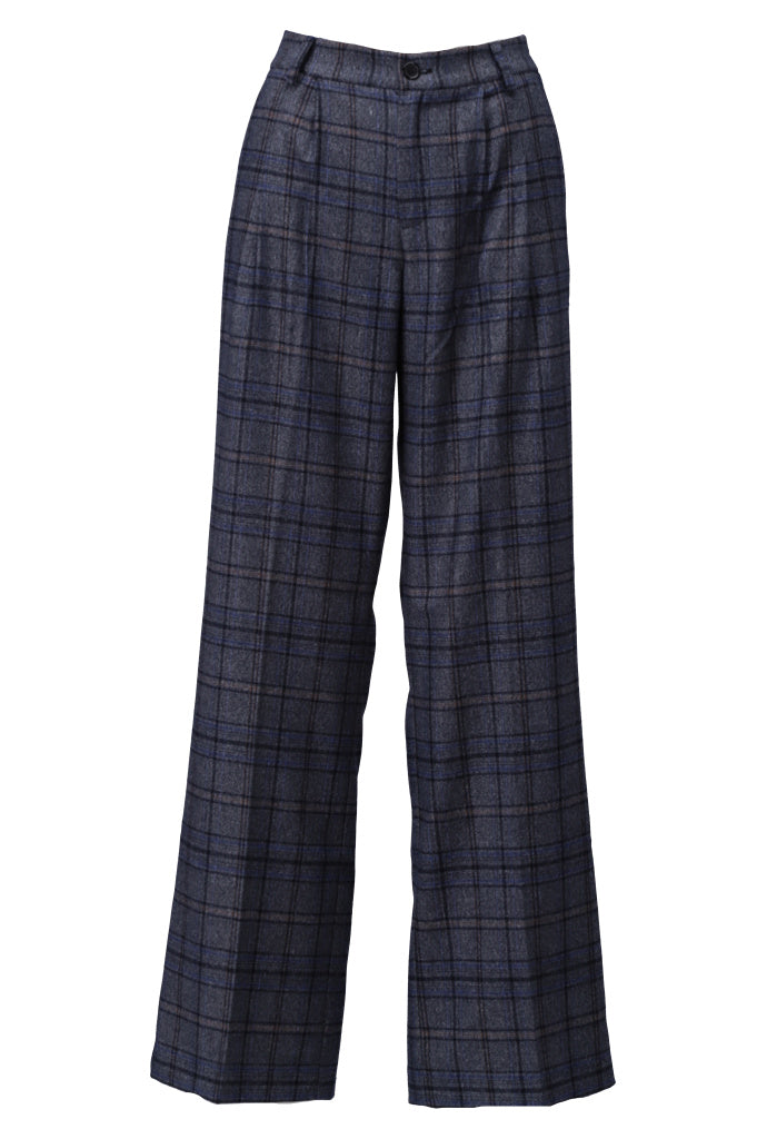 K-Design - Wijde tartan broek (B609)