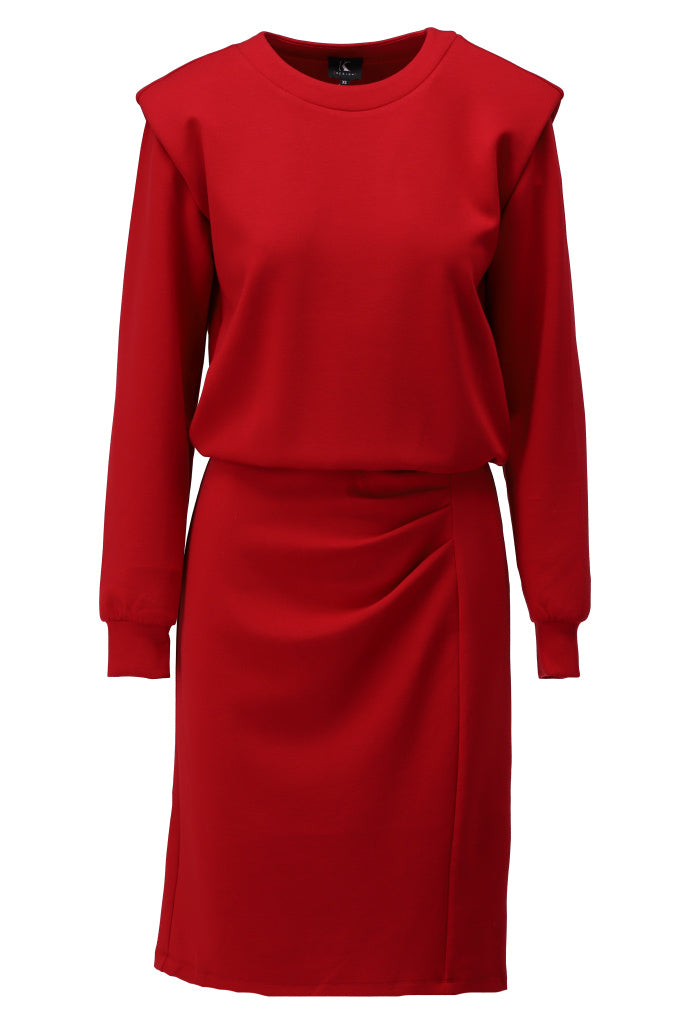 K-Design - Jurk met plooitjes (B633)