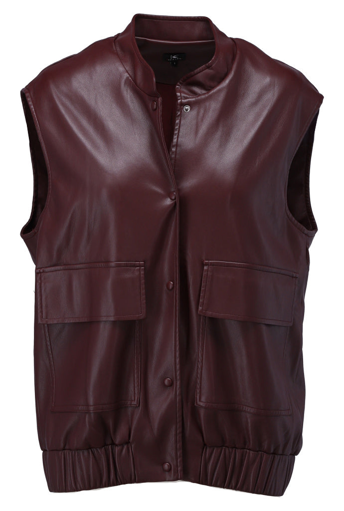 K-Design - Vegan lederen bomber jas (B759)