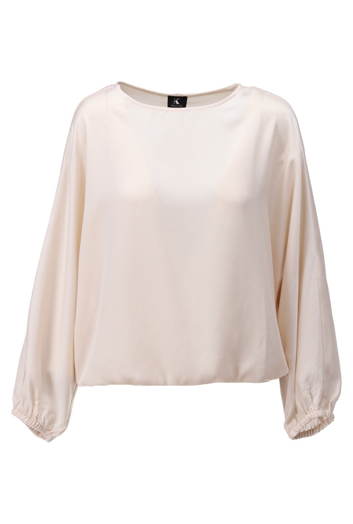 K-Design Top met ronde hals - B770 - Beige