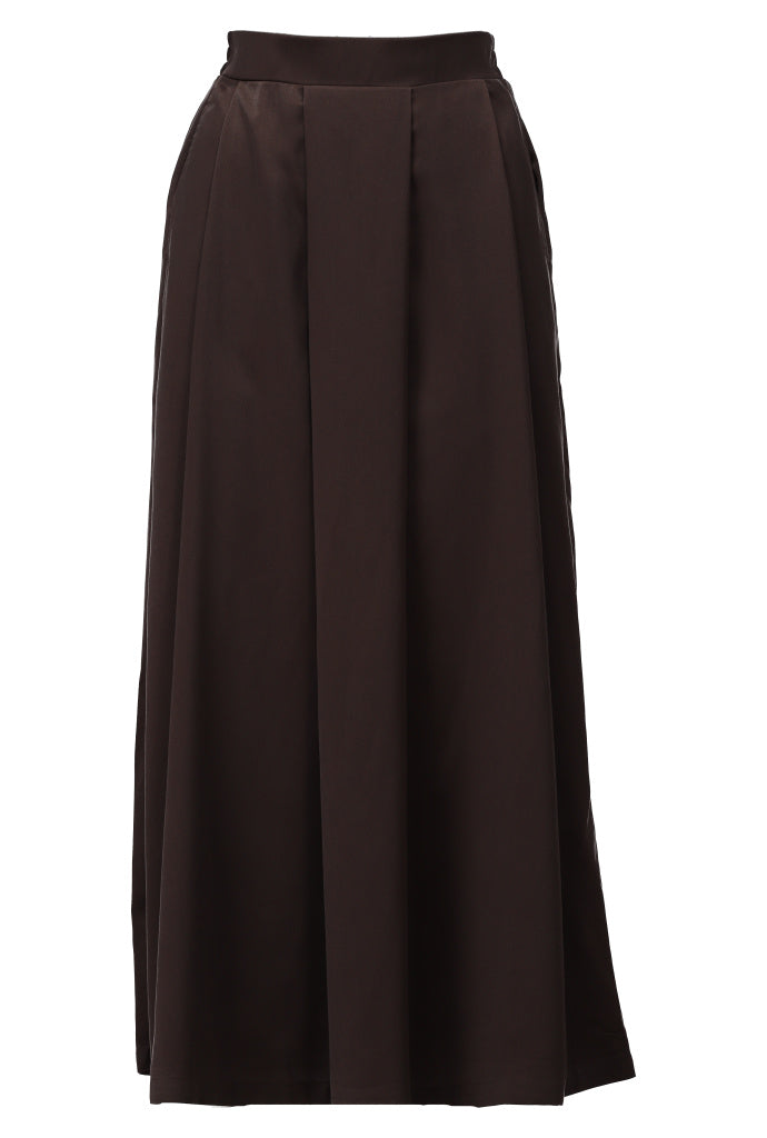 K-Design Rok met plooien - B775 - Bruin