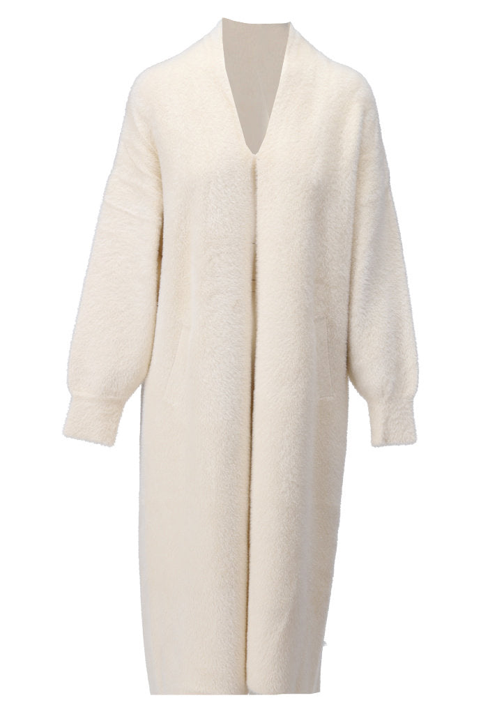 K-Design - Lange cardigan met wijde mouwen en zakken (B819)