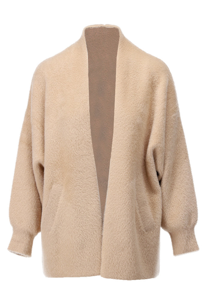 K-Design - Cardigan met wijde mouwen en zakken (B821)