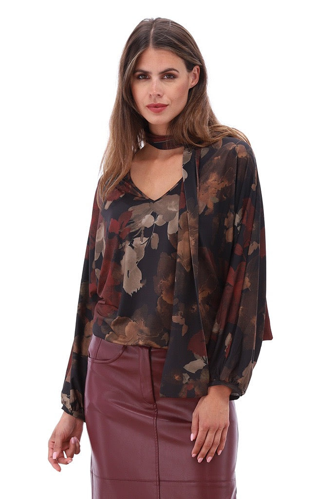 K-Design - Vegan lederen rok met split (B754)