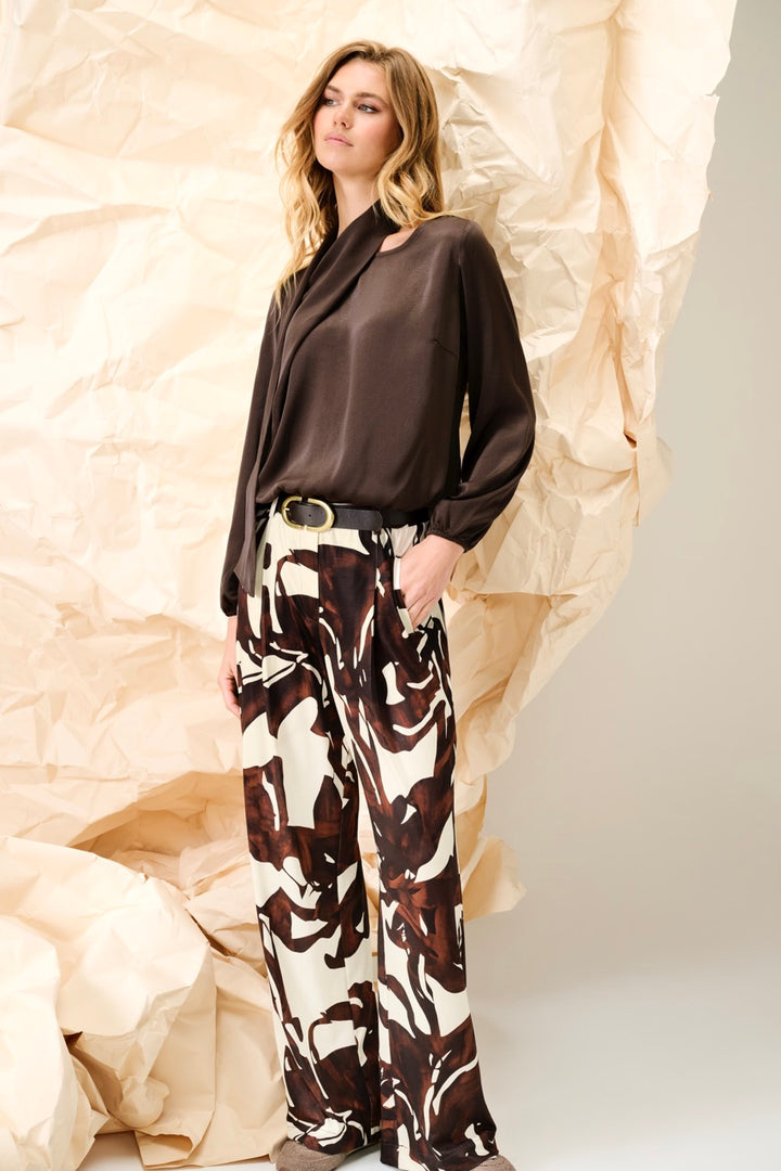 K-Design - Top met vaste sjaal (B776)