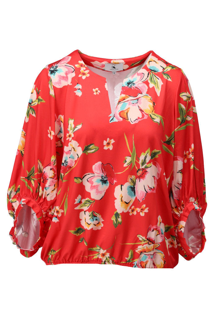 K-design - Top met bloemenprint (C203)