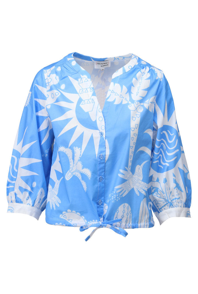 You're my lobster - Blouse met print (C357L)