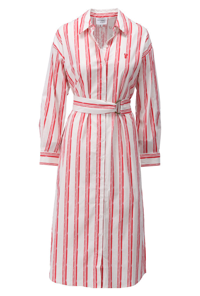 You're my lobster - Maxi jurk met strepen & kreeft (C701L)