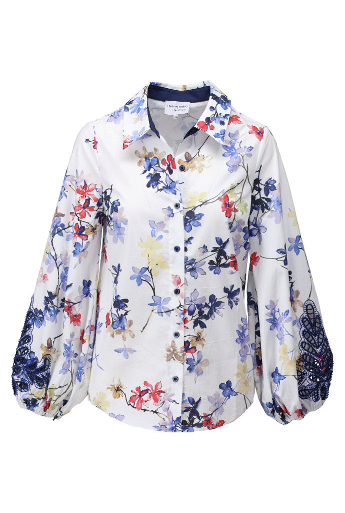 You're my lobster - Blouse met borduursel & design (C717L)