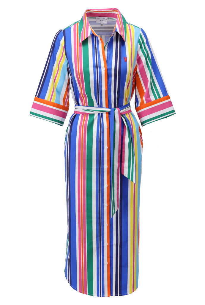 You're my lobster - Maxi jurk met gestreept design (C729L)