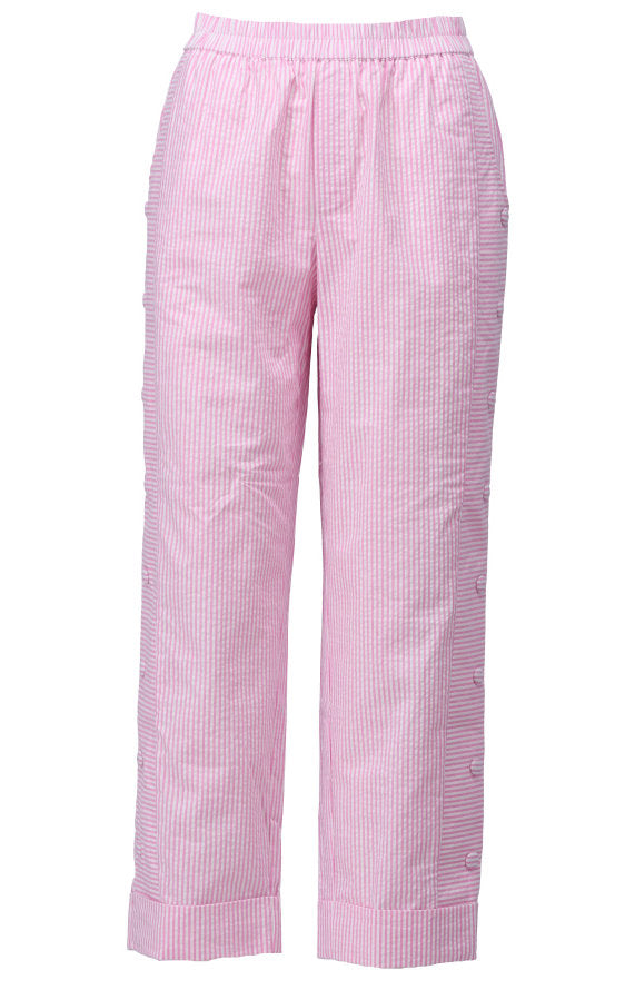 You're my lobster - Joggingstijl broek in seersucker (C763L)