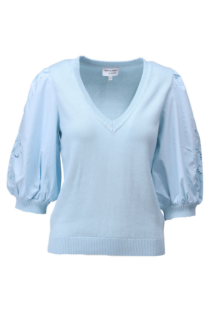 You're my lobster - V hals pull met borduursel (C808L)