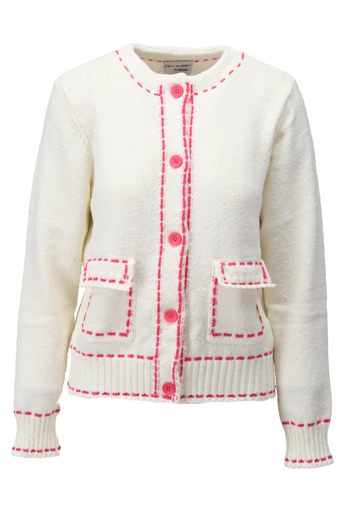 You're my lobster - Cardigan met contrast (C810L)