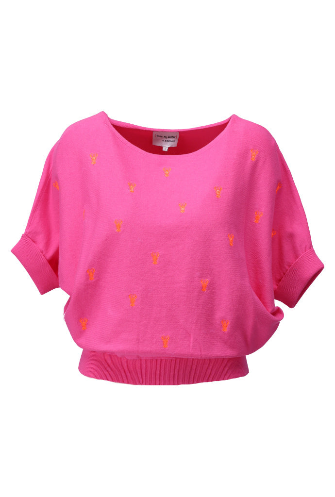 You're my lobster - Pull met dolman sleeve & kreeftjes (C821L)