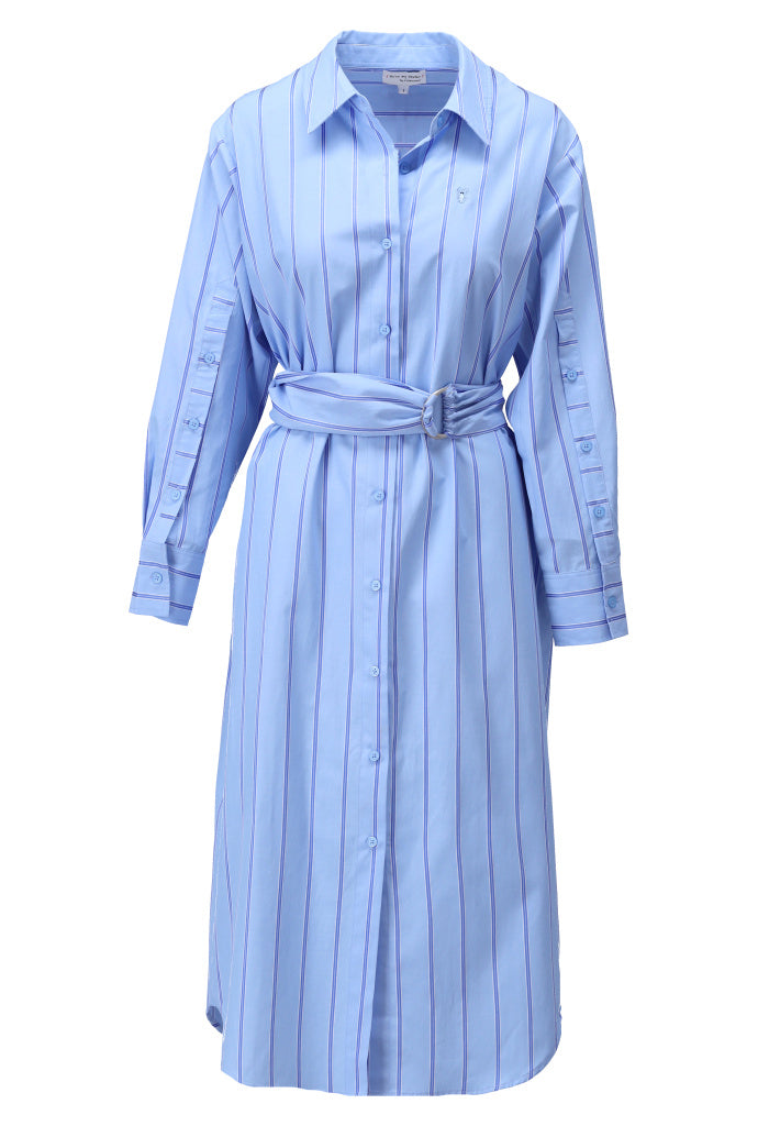 You're my lobster - Maxi jurk met strepen 'I love my lobster' (C956L)