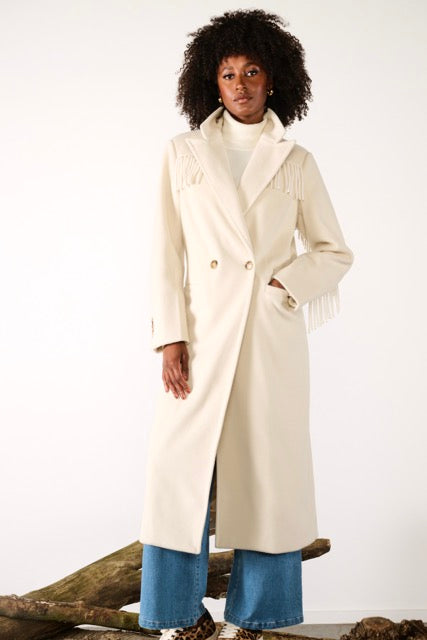 K-Design - Mantel met franjes (B901)