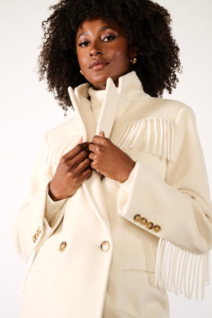 K-Design - Mantel met franjes (B901)