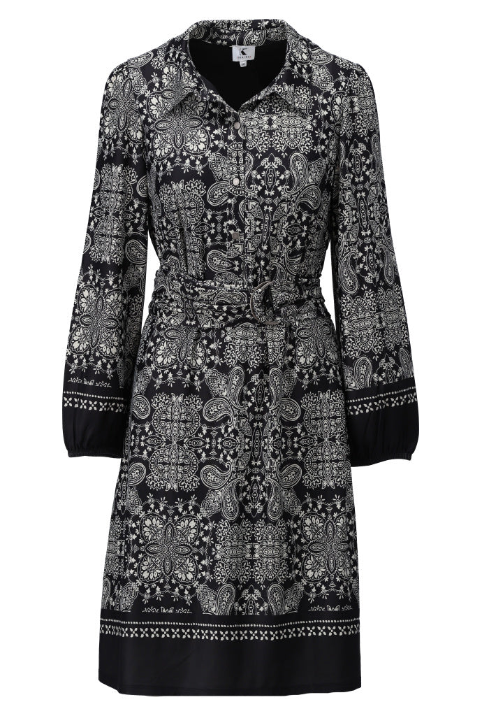 Jurk met paisley print - D326L