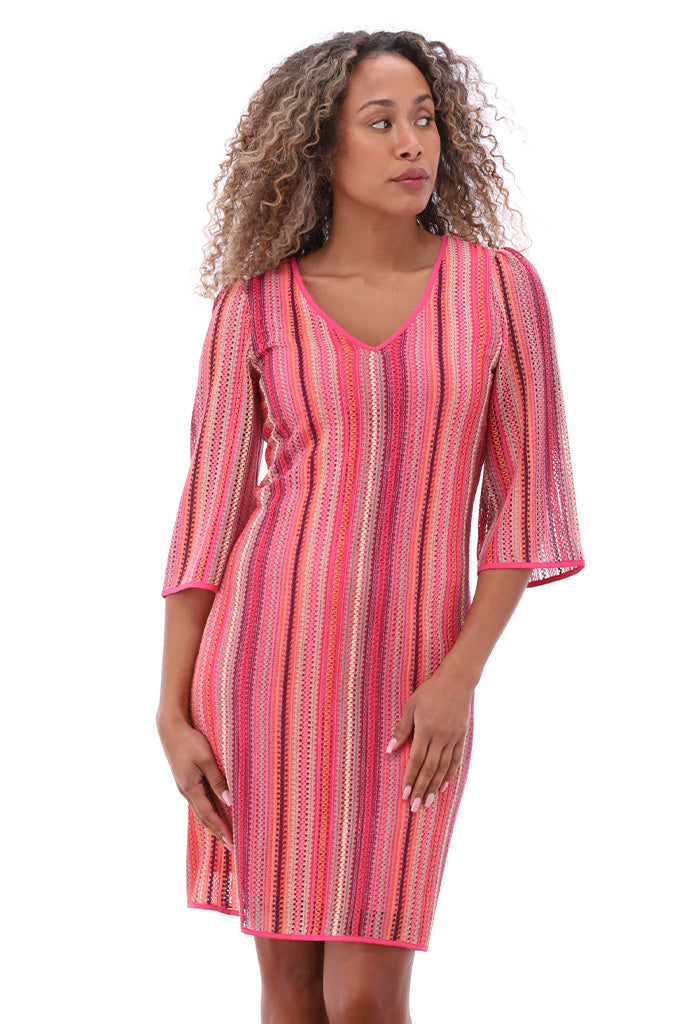 K-design - Mini dress met V-hals (A392P935)