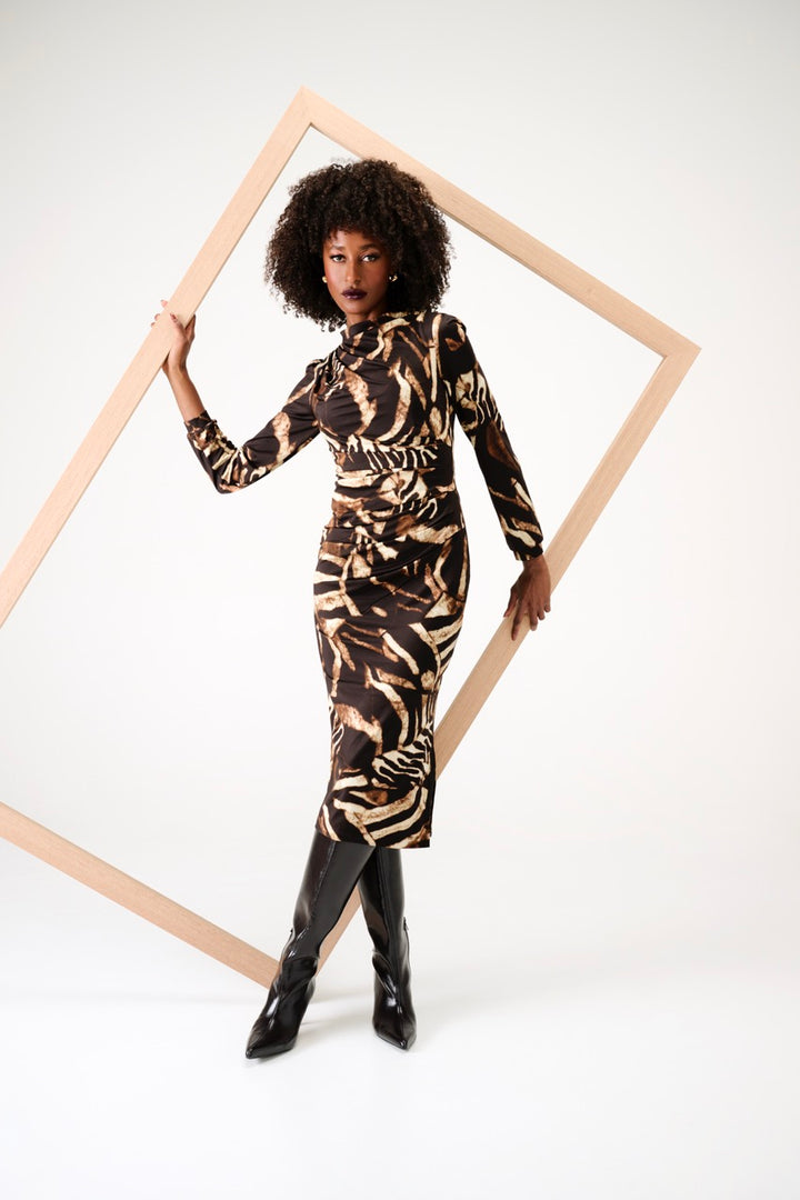 K-Design - Bodycon jurk met dieren design (B203)