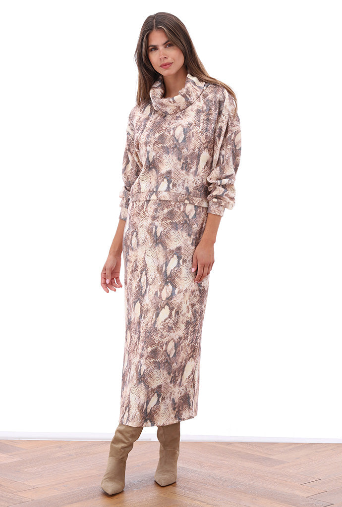 K-Design - Set jurk en trui met design (B407)