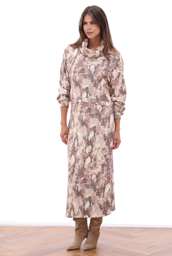 K-Design - Set jurk en trui met design (B407)