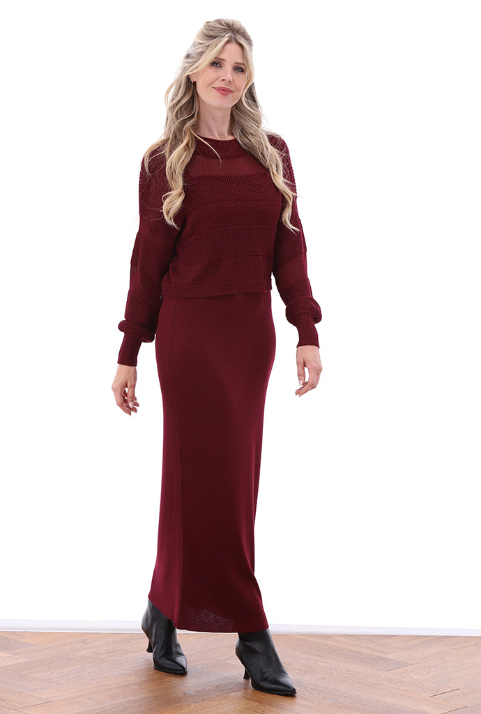 K-Design - Set jurk en trui met design (B494)