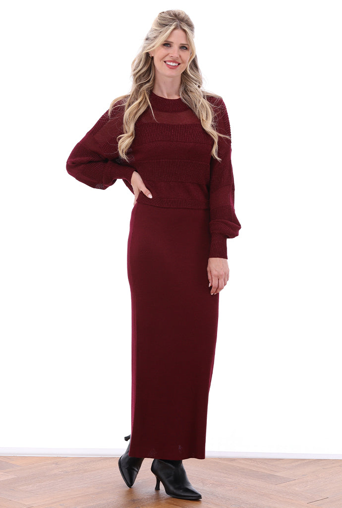 K-Design - Set jurk en trui met design (B494)