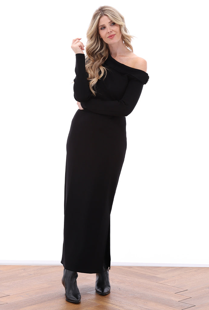 K-Design - Off shoulder maxi jurk (B630)