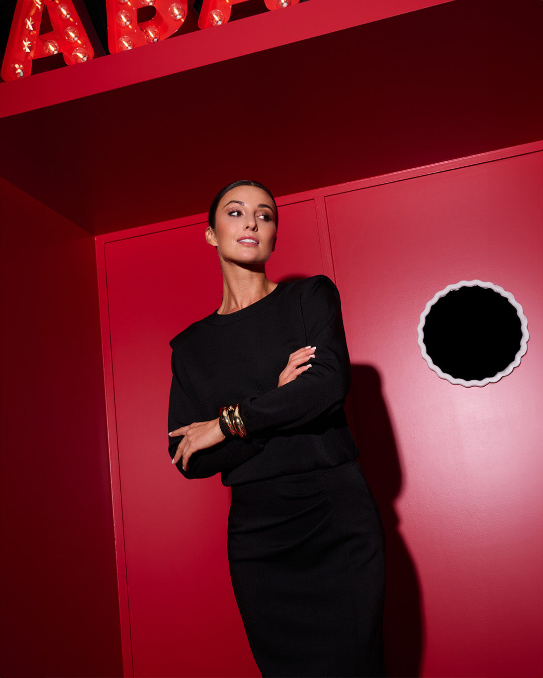 K-Design - Jurk met plooitjes (B633)