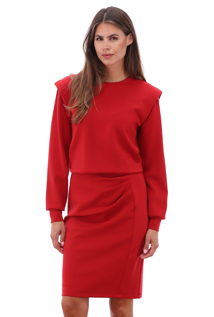 K-Design - Jurk met plooitjes (B633)