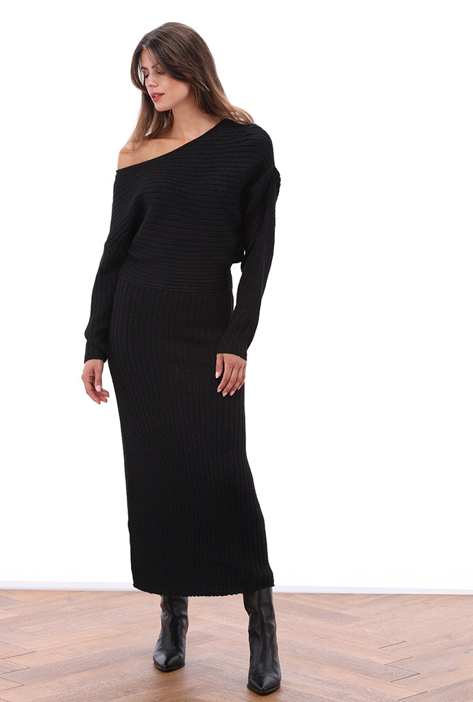 K-Design - Maxi lurex jurk (B867)