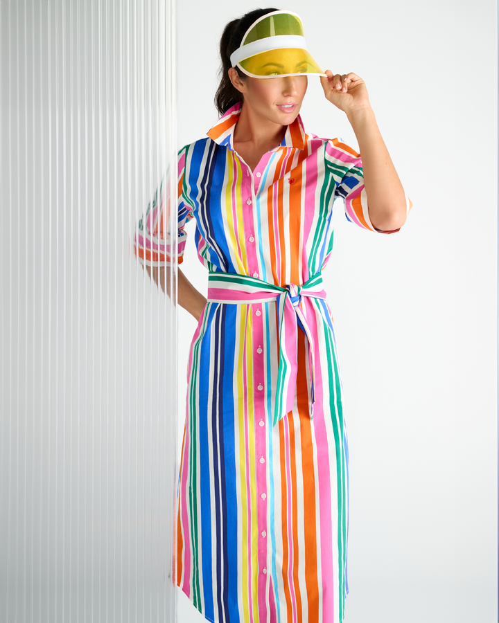 You're my lobster - Maxi jurk met gestreept design (C729L)