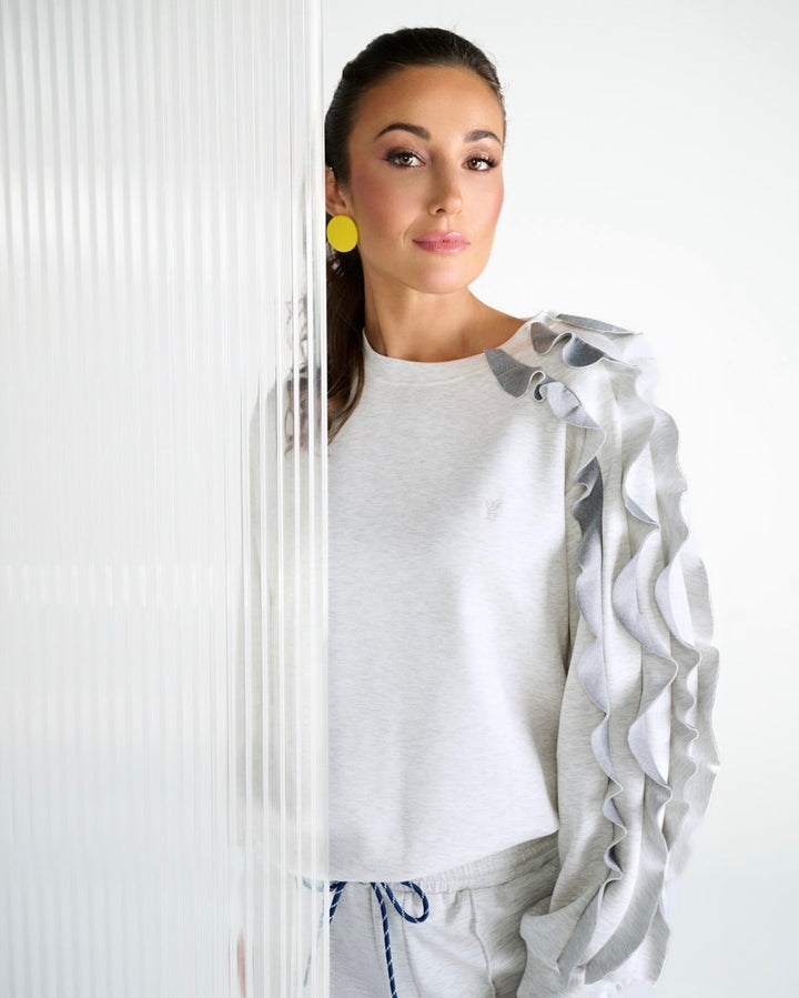 You're my lobster - Pull ronde hals met speciale mouw (C602L)