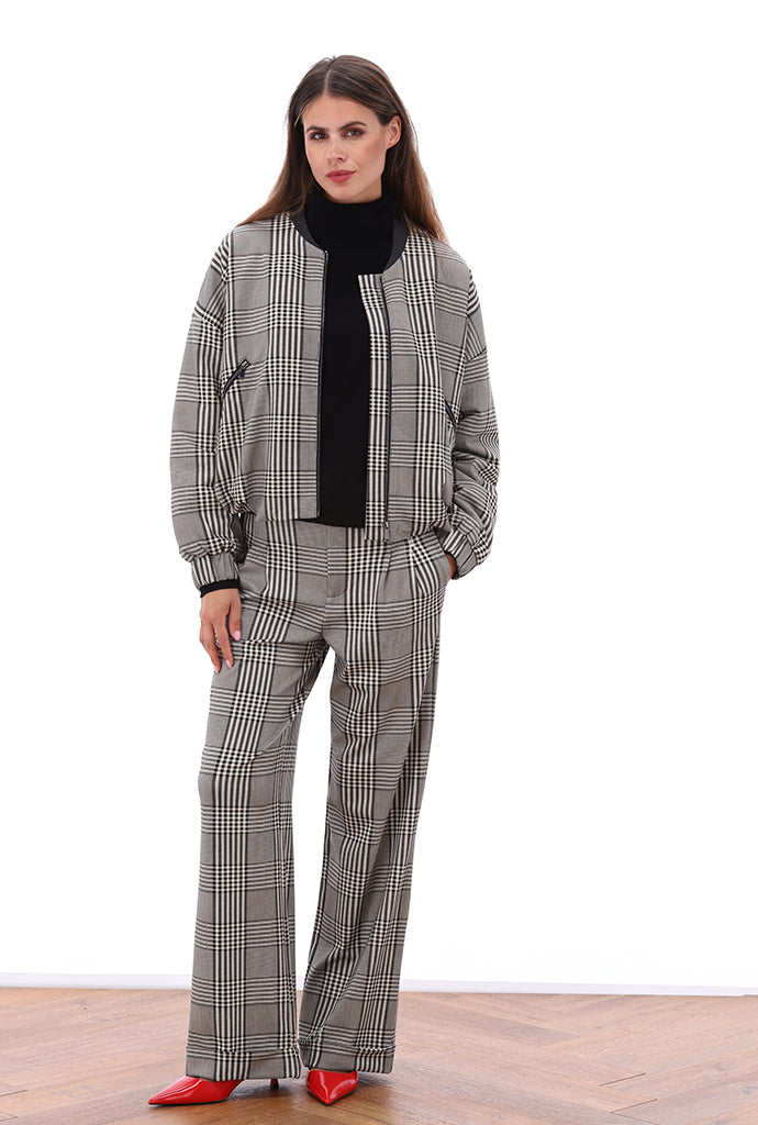 K-Design - Tartan bomber jasje (B621)